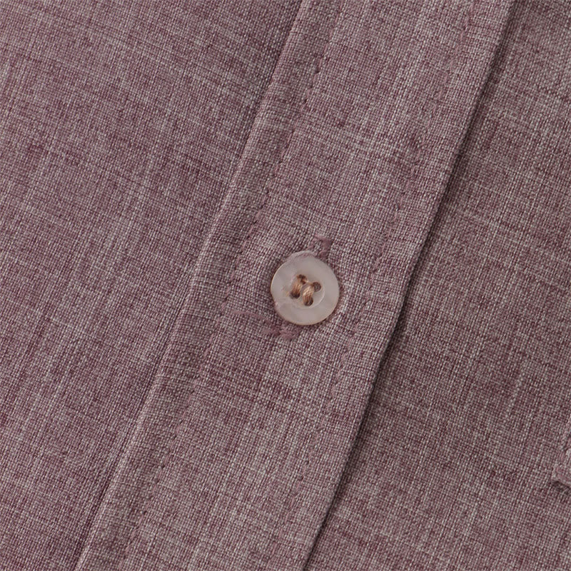 Camicia da uomo estiva Buddha Stones con bottoni, manica corta, in cotone tinta unita e tasca - Image 20
