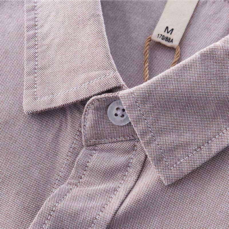 Camicia da uomo in cotone con bottoni a manica lunga e tinta unita, motivo Buddha Stones - Image 16