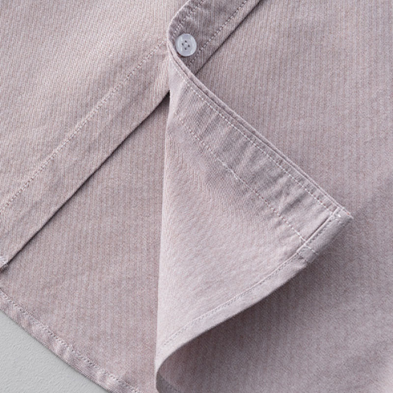 Camicia da uomo in cotone con bottoni a manica lunga e tinta unita, motivo Buddha Stones - Image 19
