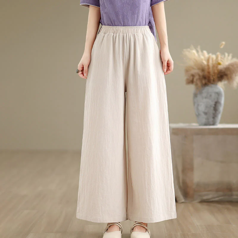 Camicia e pantaloni da donna in cotone jacquard a maniche lunghe con bottoni a rana e tasche Buddha Stones - Image 25