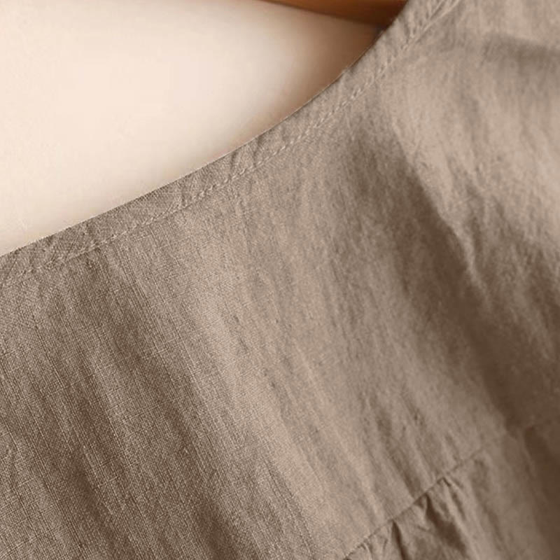Camicia casual da donna con scollo rotondo e maniche a tre quarti, motivo Buddha Stones - Image 8