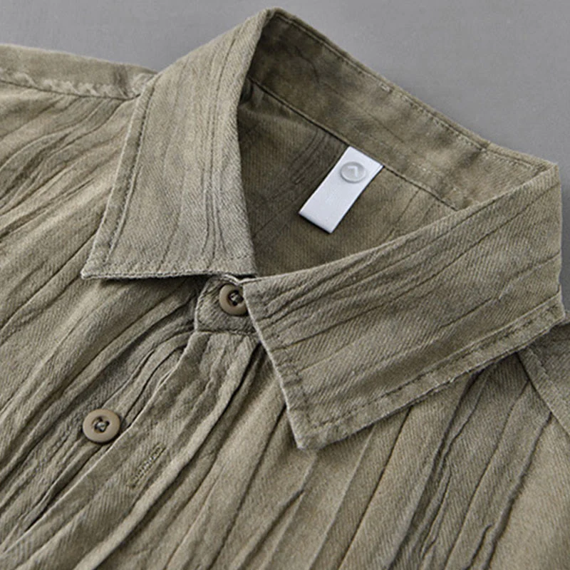Camicie da uomo in lino ramia con Buddha Stones - Image 10