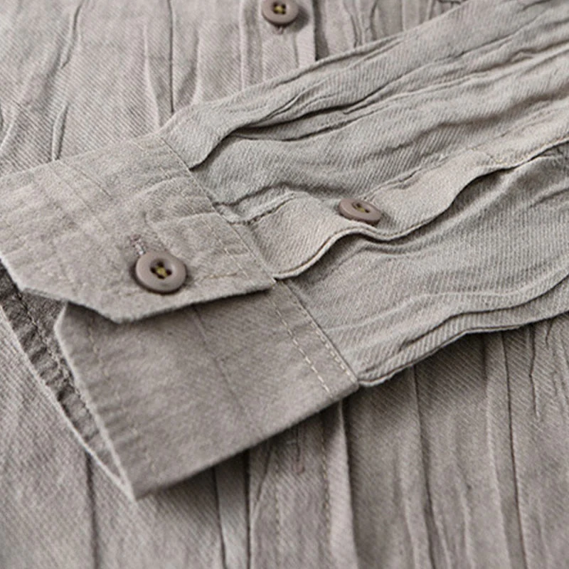Camicie da uomo in lino ramia con Buddha Stones - Image 18