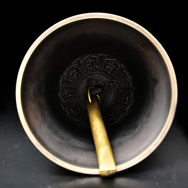 Campanello a vento con drago e Buddha inciso tibetano, decorazione da appendere alla parete in rame - Image 6