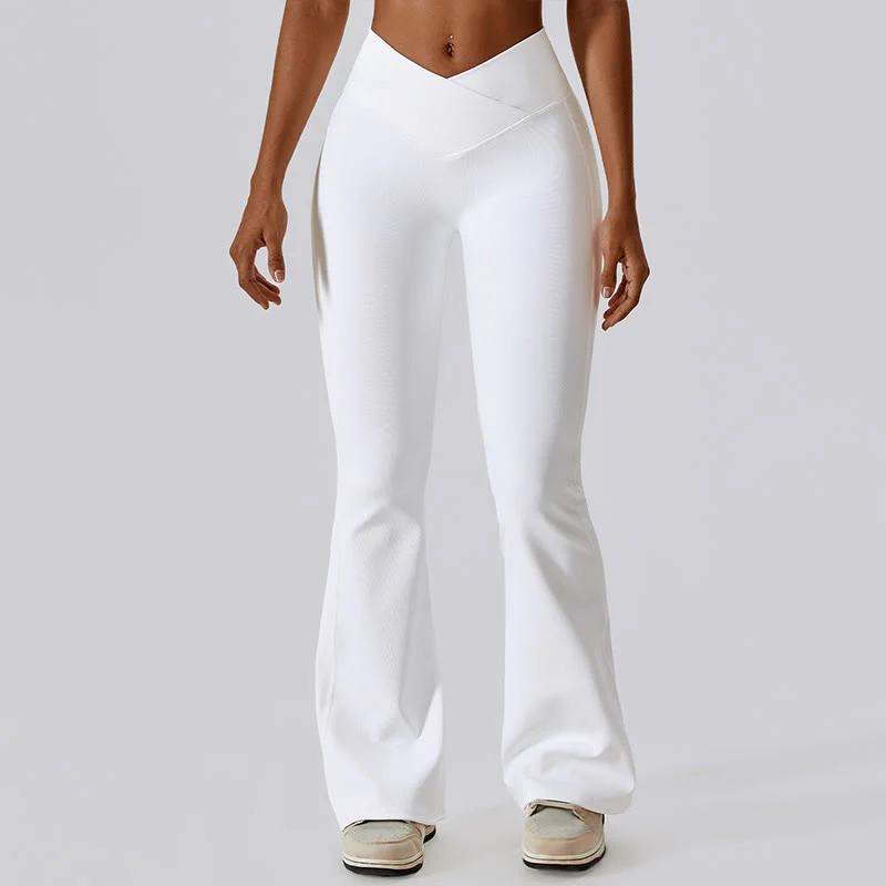 Canotta senza maniche Buddha Stones Crop Pantaloni svasati Sport Fitness Yoga - Image 10