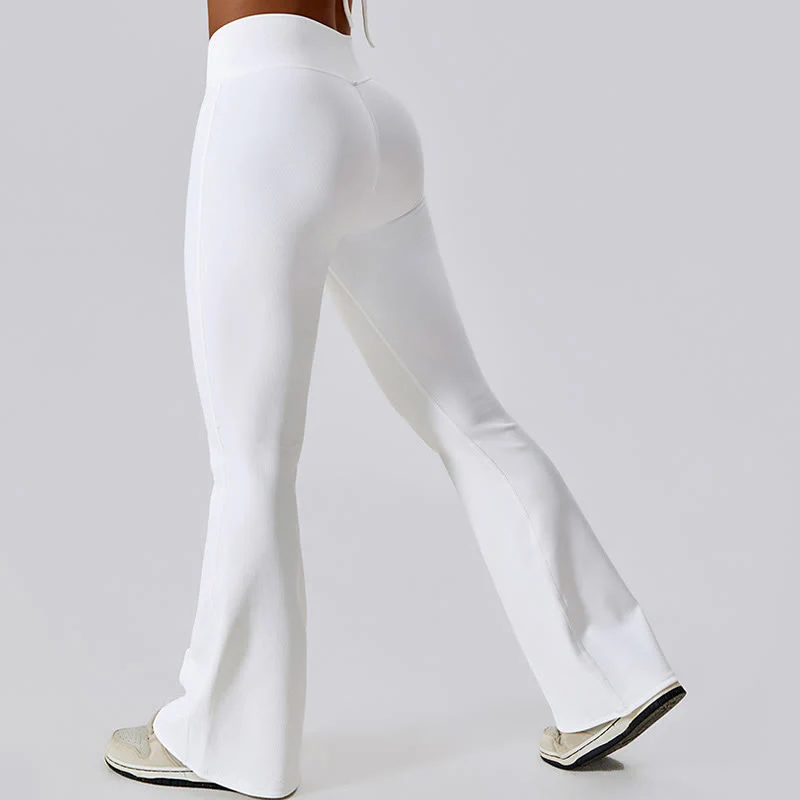 Canotta senza maniche Buddha Stones Crop Pantaloni svasati Sport Fitness Yoga - Image 11