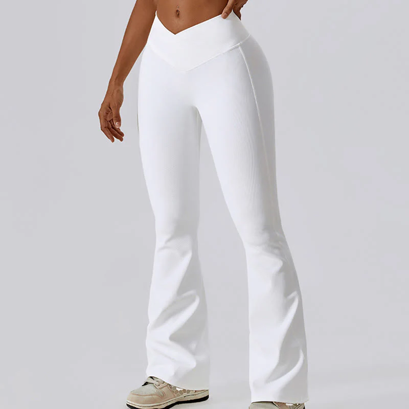 Canotta senza maniche Buddha Stones Crop Pantaloni svasati Sport Fitness Yoga - Image 12