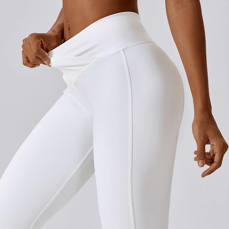 Canotta senza maniche Buddha Stones Crop Pantaloni svasati Sport Fitness Yoga - Image 14