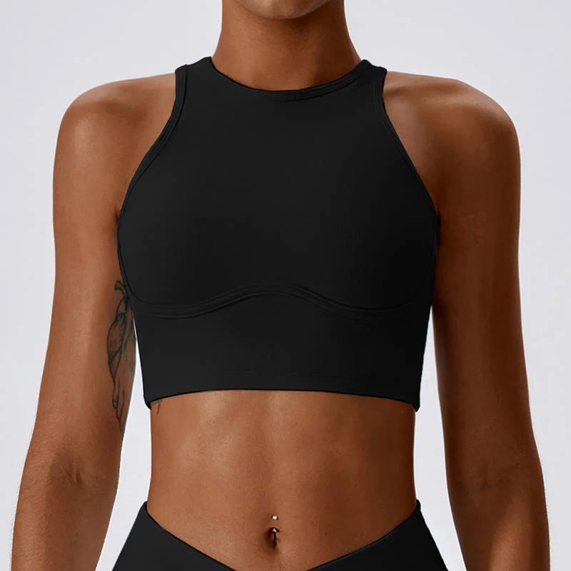 Canotta senza maniche Buddha Stones Crop Pantaloni svasati Sport Fitness Yoga - Image 16