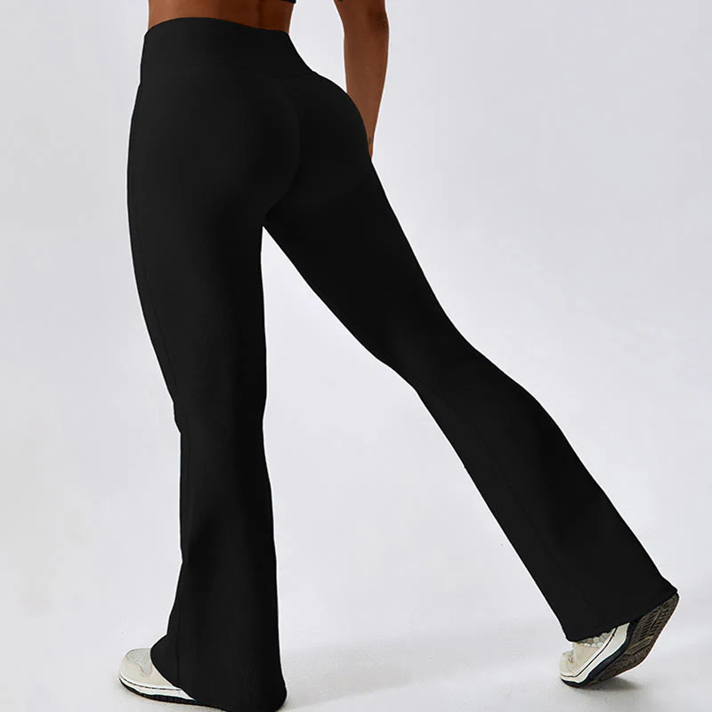Canotta senza maniche Buddha Stones Crop Pantaloni svasati Sport Fitness Yoga - Image 21