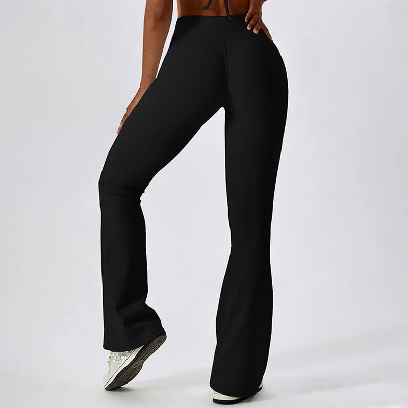 Canotta senza maniche Buddha Stones Crop Pantaloni svasati Sport Fitness Yoga - Image 22