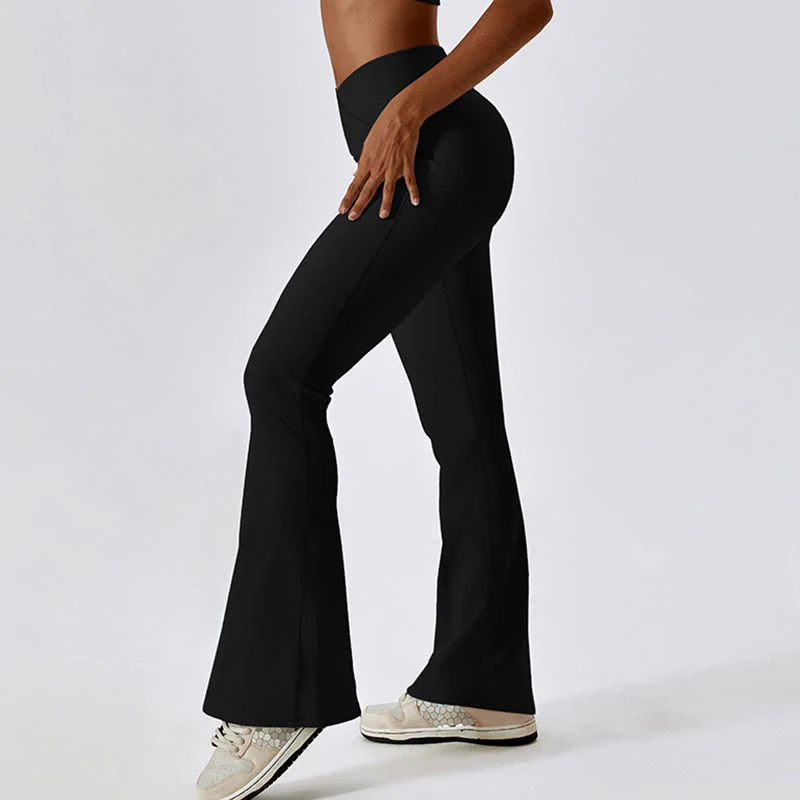 Canotta senza maniche Buddha Stones Crop Pantaloni svasati Sport Fitness Yoga - Image 23