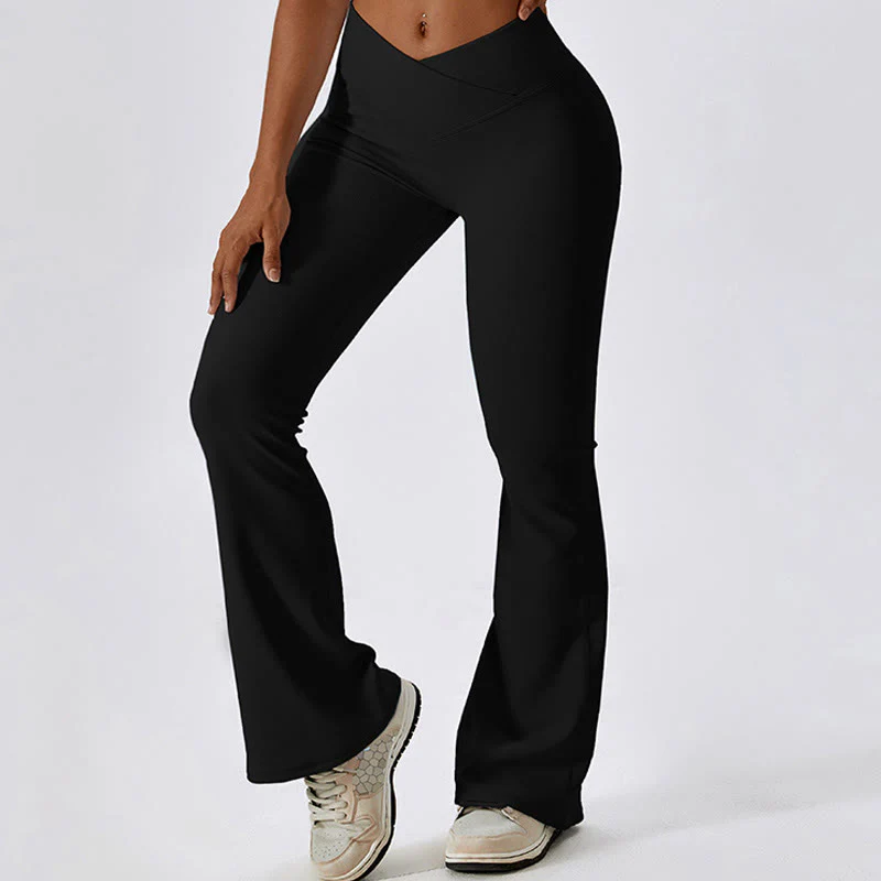 Canotta senza maniche Buddha Stones Crop Pantaloni svasati Sport Fitness Yoga - Image 24