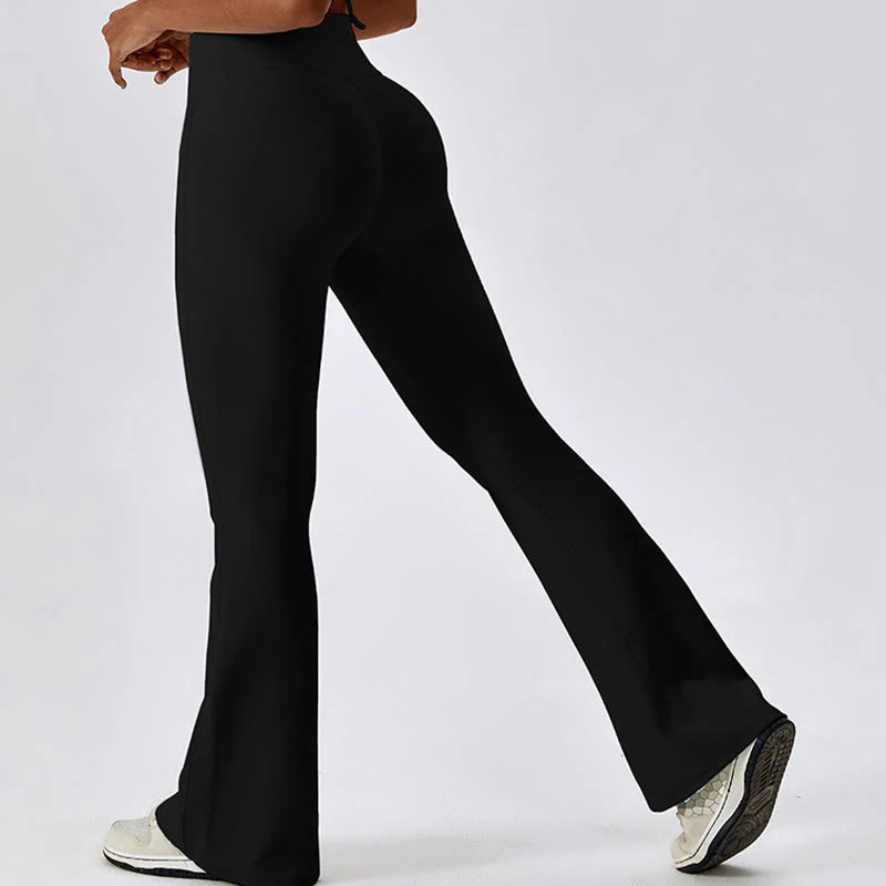 Canotta senza maniche Buddha Stones Crop Pantaloni svasati Sport Fitness Yoga - Image 25