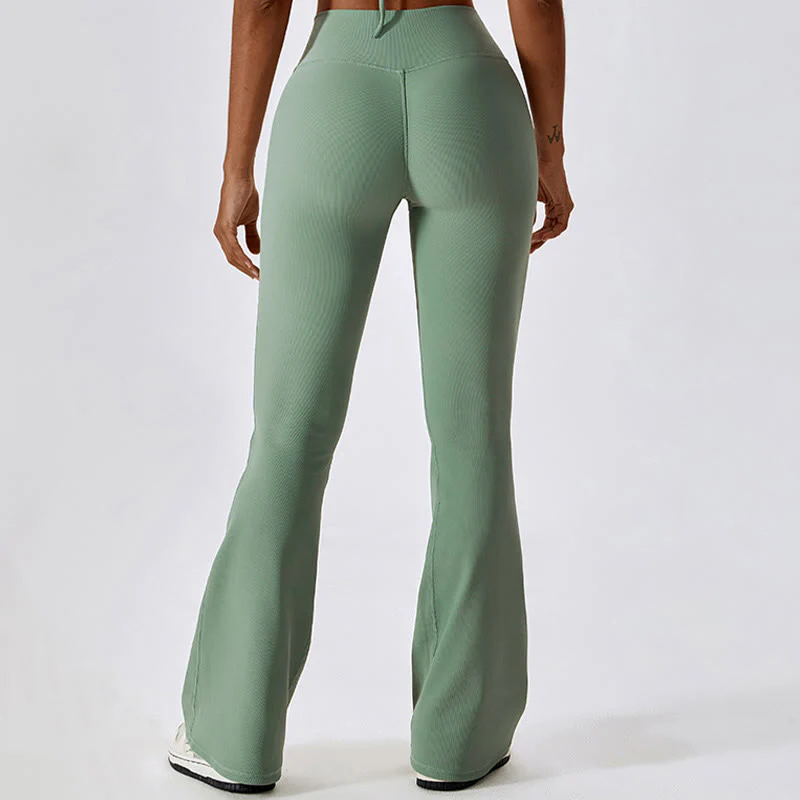 Canotta senza maniche Buddha Stones Crop Pantaloni svasati Sport Fitness Yoga - Image 35
