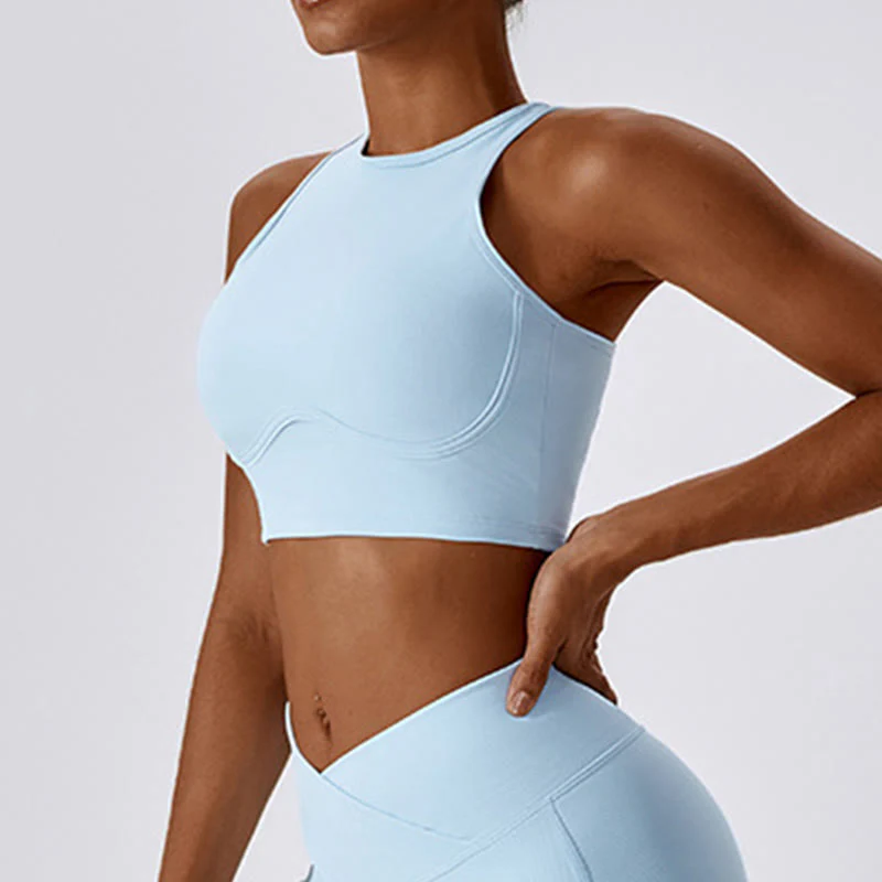 Canotta senza maniche Buddha Stones Crop Pantaloni svasati Sport Fitness Yoga - Image 39