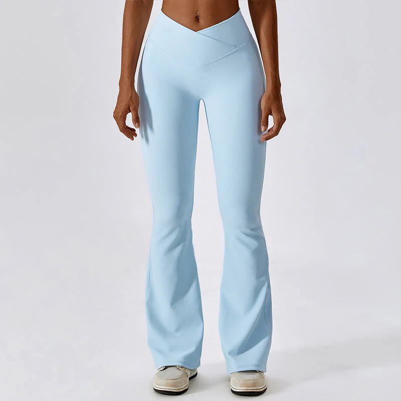 Canotta senza maniche Buddha Stones Crop Pantaloni svasati Sport Fitness Yoga - Image 44