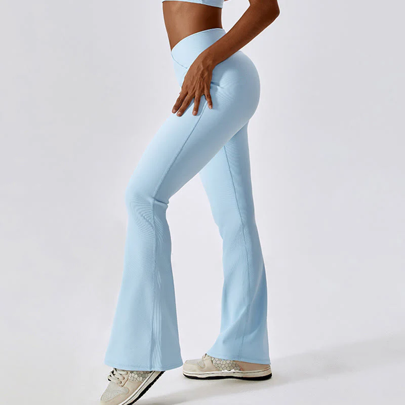 Canotta senza maniche Buddha Stones Crop Pantaloni svasati Sport Fitness Yoga - Image 47