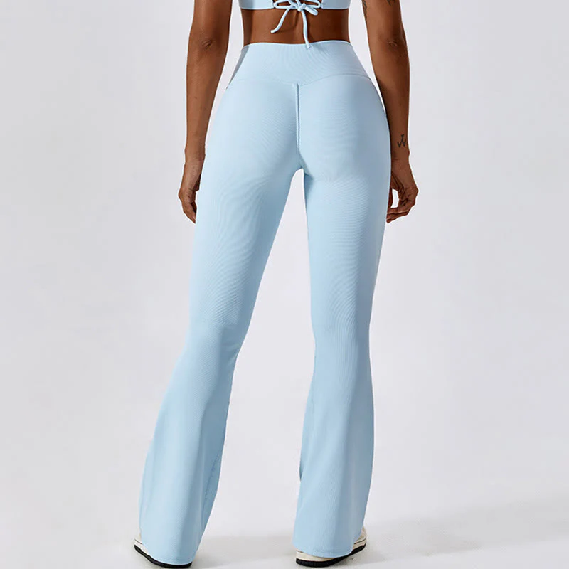 Canotta senza maniche Buddha Stones Crop Pantaloni svasati Sport Fitness Yoga - Image 48