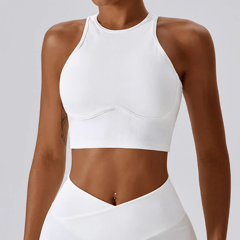 Canotta senza maniche Buddha Stones Crop Pantaloni svasati Sport Fitness Yoga - Image 6