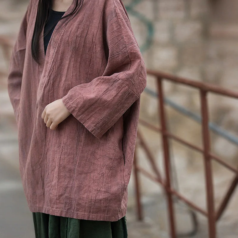 Cappotto con lacci e tie-dye con Buddha Stones , meditazione zen, giacca aperta sul davanti - Image 16