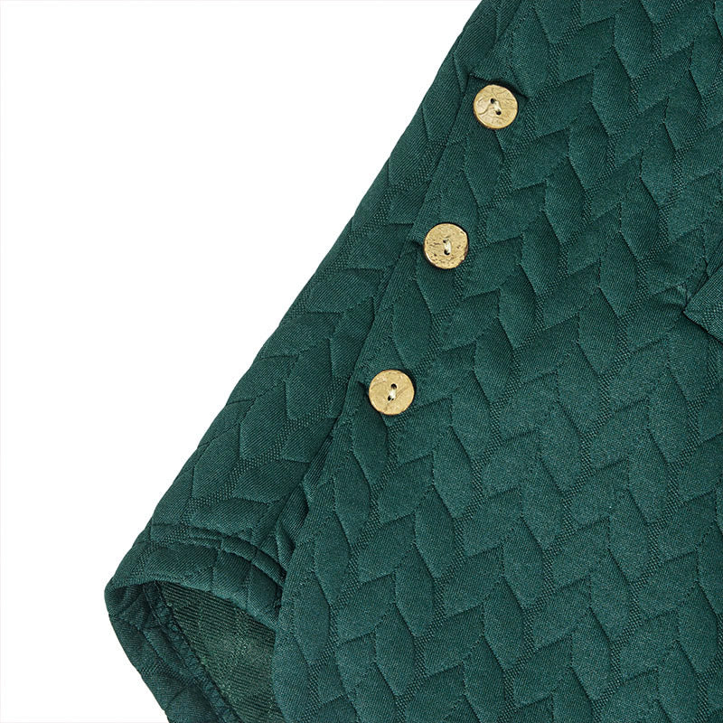 Cappotto da donna con cappuccio a maniche lunghe e tasche, modello spiga di grano autunnale Buddha Stones, di media lunghezza - Image 13