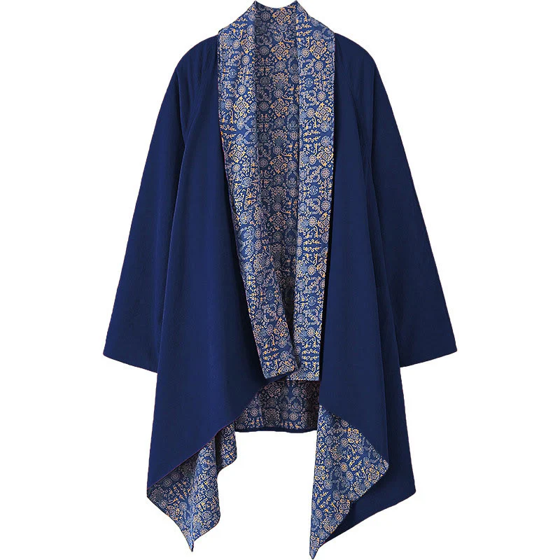 Cappotto doppiopetto in cotone di media lunghezza da uomo Buddha Stones Fall - Image 4