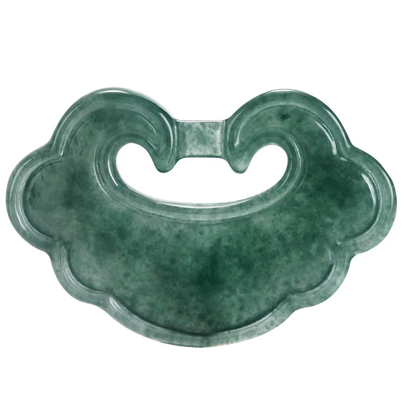 Ciondolo con ciondolo a forma di lucchetto cinese in giada verde naturale Buddha Stones - Image 11
