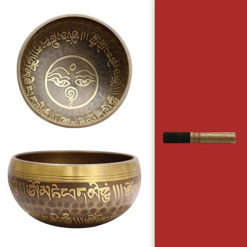 Ciotola tibetana realizzata a mano per yoga e meditazione - Set di ciotole sonore - Image 11