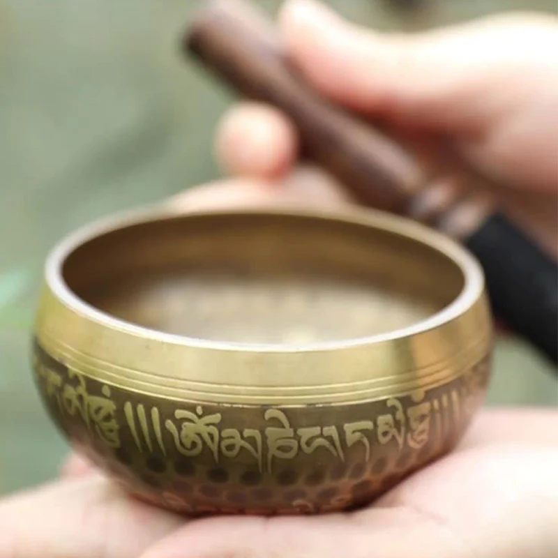 Ciotola tibetana realizzata a mano per yoga e meditazione - Set di ciotole sonore - Image 3