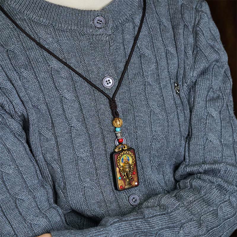 Collana con Buddha Stones Ganesh Ganpati di elefante e ciondolo in pietra della pace - Image 17