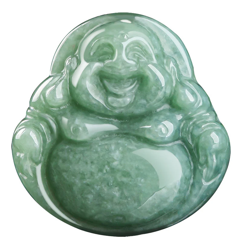 Collana con ciondolo a corda in giada Buddha Stones che ride - Image 9
