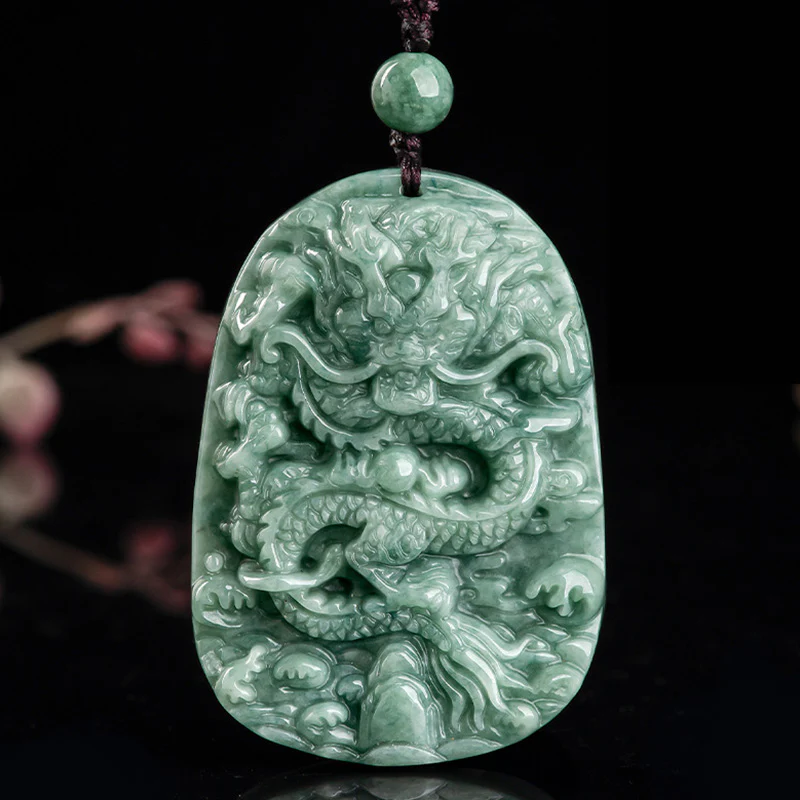 Collana con ciondolo a forma di corda con perline in Buddha Stones , drago, zodiaco cinese, prosperità - Image 6