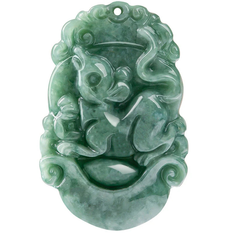 Collana con ciondolo Buddha Stones Natural Jade 12 Zodiaco Cinese Prosperità - Image 15