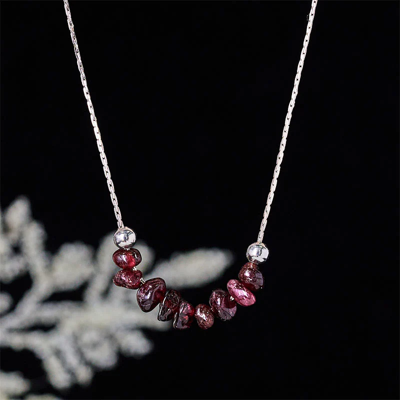 Collana con ciondolo Buddha Stones, ossidiana nera, quarzo fumé, granato, acquamarina, quarzo fragola, cristallo rosa, forza - Image 15