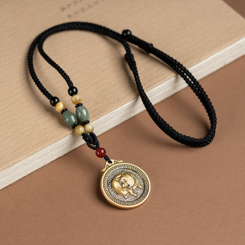 Collana con ciondolo di 12 segni zodiacali cinesi, benedizione, ricchezza e fortuna - Image 24