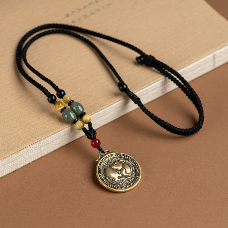 Collana con ciondolo di 12 segni zodiacali cinesi, benedizione, ricchezza e fortuna - Image 4
