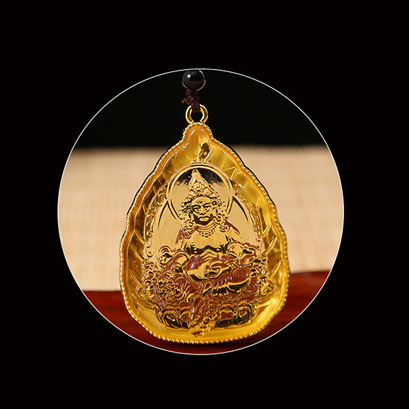 Collana con ciondolo di cristallo Liuli Buddha tibetano e serenità - Image 4