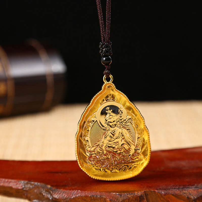 Collana con ciondolo di cristallo Liuli Buddha tibetano e serenità - Image 7