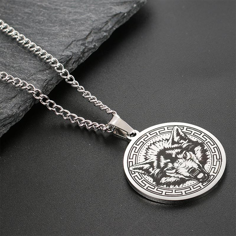 Collana con ciondolo di protezione in acciaio al titanio con Buddha Stones - Image 13