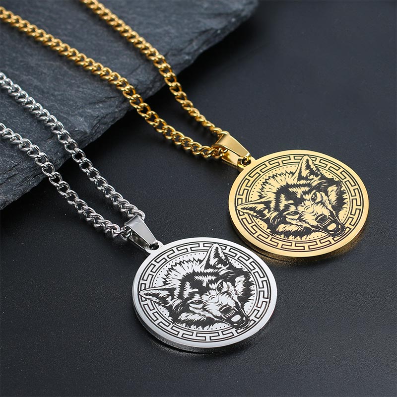 Collana con ciondolo di protezione in acciaio al titanio con Buddha Stones - Image 15