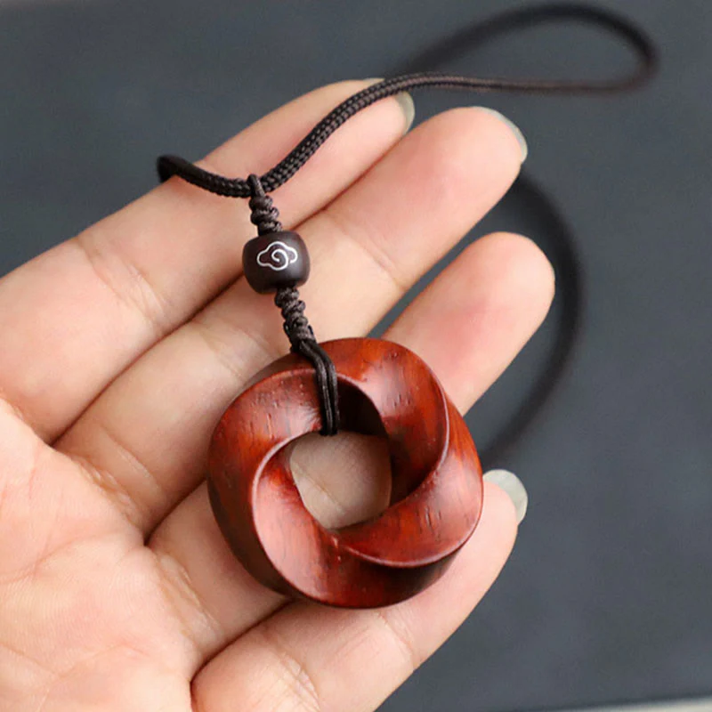 Collana con ciondolo di rilassamento con nuvole di buon auspicio Buddha Stones - Image 5