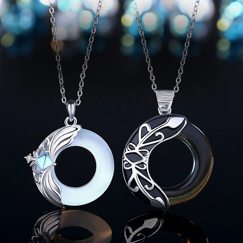 Collana con ciondolo guarigione portafortuna in rame Love Wings - Image 4