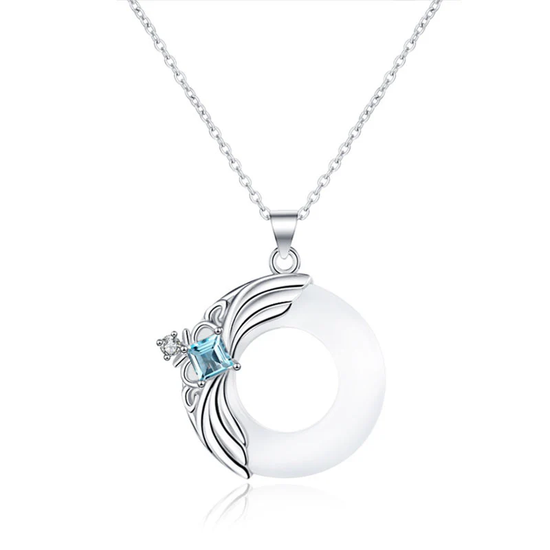Collana con ciondolo guarigione portafortuna in rame Love Wings - Image 5