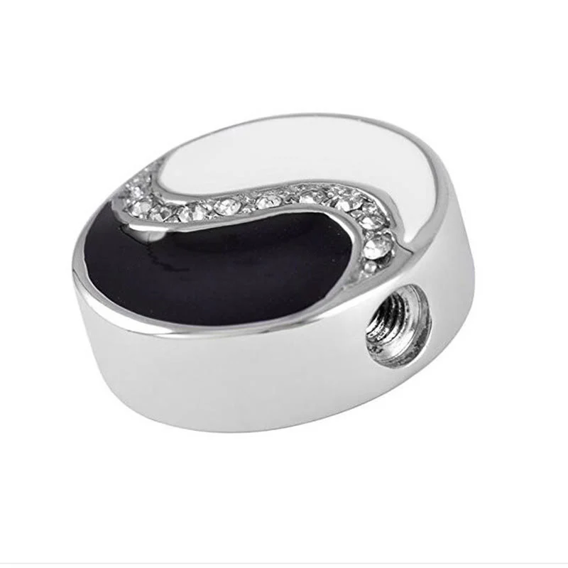 Collana con ciondolo in acciaio al titanio Buddha Stones Yin Yang Harmony - Image 5