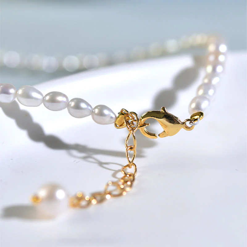 Collana con ciondolo in argento sterling 925 con perle naturali e larimar, motivo: Buddha Stones - Image 6