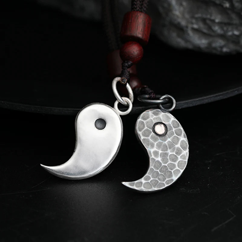 Collana con ciondolo in argento sterling 990 Buddha Stones, equilibrio Yin Yang e armonia - Image 18