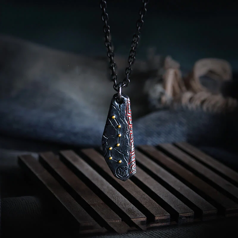 Collana con ciondolo in argento sterling 999 con ciondolo a forma di carrozza Buddha Stones - Image 3