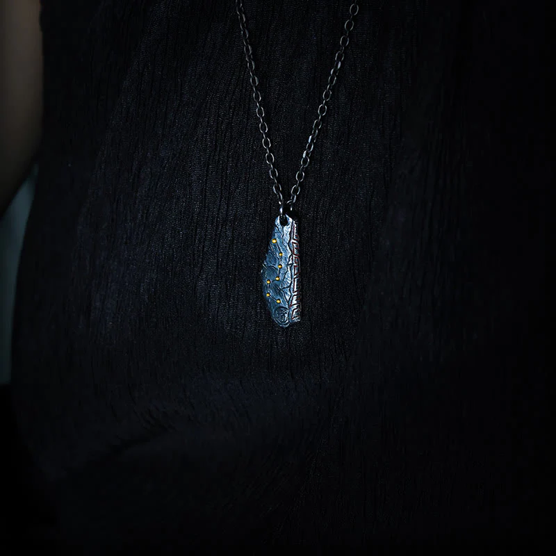 Collana con ciondolo in argento sterling 999 con ciondolo a forma di carrozza Buddha Stones - Image 7