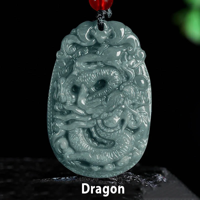 Collana con ciondolo in corda con Buddha Stones, zodiaco cinese, giada, anno del cavallo, fortuna - Image 15